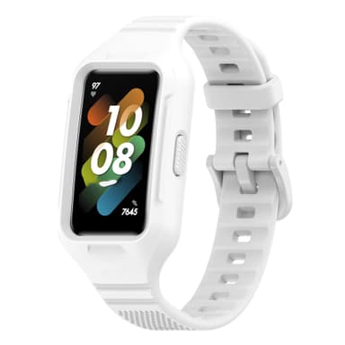 Huawei Band 8,7,6 Universal Integrated Texture Strap Valkoinen