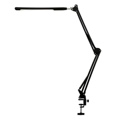 INF LED-pöytävalaisin säädettävällä kääntövarrella Musta
