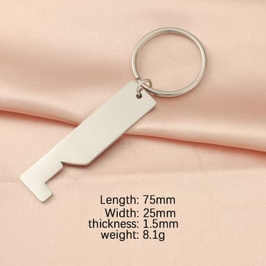 Hollow house long bar hänge nyckelringar 2-pack Hopea