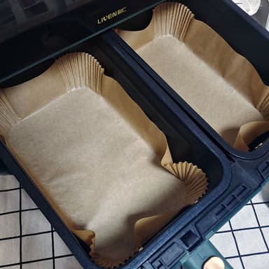 Air Fryer engångspapper för fritös 50-pack 22x14x4,5 cm natur