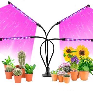 INF Kasvivalo / kasvien valaistus, 4 LED -loistelamppua 1-pack