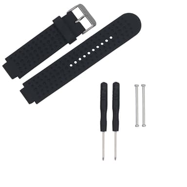 Silikoninen käsivarsinauha työkaluilla Musta Garmin Forerunner 220/230/235/630/620/735XT, Garmin Approach S20/S5/ S6