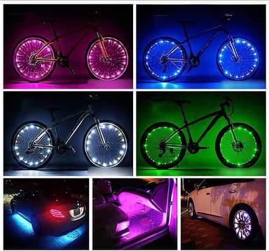 INF Valonauha kaukosäätimellä LED RGB 2 m IP65 vedenkestävä