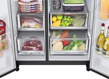 LG InstaView Side-by-side GSGV80EPLD (musta)