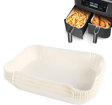 Air Fryer engångspapper för fritös 50-pack 20,6x13x4,5 cm vit