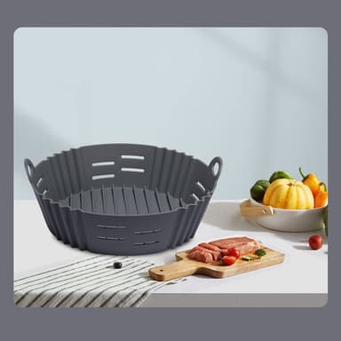 Air Fryer silikongryta 20x7x16CM Harmaa