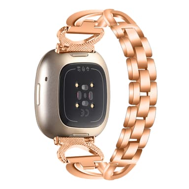 Bling zirkoniseoksesta valmistettu rannekoru Ruusukulta Fitbit Versa3 / Fitbit Versa 4