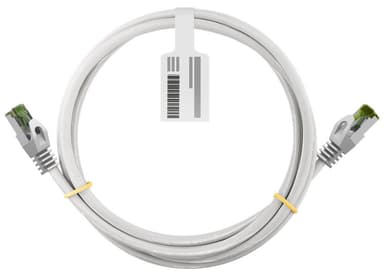 Goobay RJ45 patch-kaapeli CAT 8.1 S/FTP raakakaapelilla, AWG 26, valkoinen