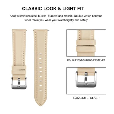 Galaxy Watchin 3. sukupolven nahkaranneke Beige