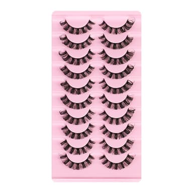 3D tekoripset 10 paria Musta