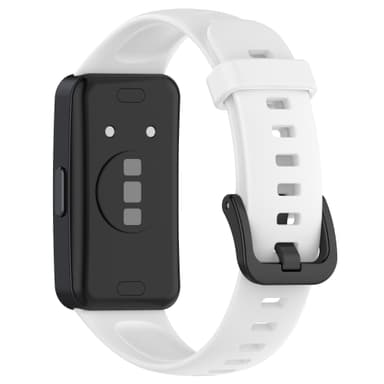 Silikoninen käsivarsinauha Huawei Band 8:lle Valkoinen