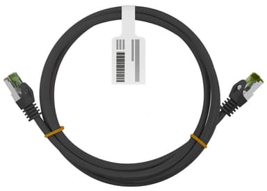RJ45 patch-kaapeli CAT 8.1 S/FTP raakakaapelilla, AWG 26, musta