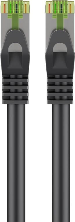RJ45 patch-kaapeli CAT 8.1 S/FTP raakakaapelilla, AWG 26, musta
