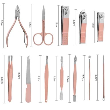 Professionell nagelklippningssats pedikyrvårdsverktyg 18-pack