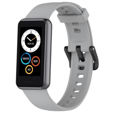 Silikonarmband Harmaa Realme Band 2