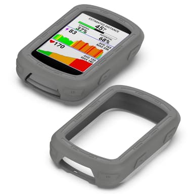 Garmin Edge840, Edge540 Stoppur Silikon Armor Skyddsfodral Harmaa