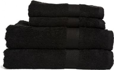 Queen Anne Frotté Svart 65x130