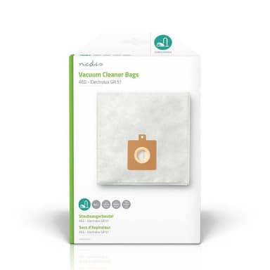 Nedis Pölypussi | 4 kpl | Mikrokuitu | Eniten myyty: AEG / Electrolux | Valkoinen
