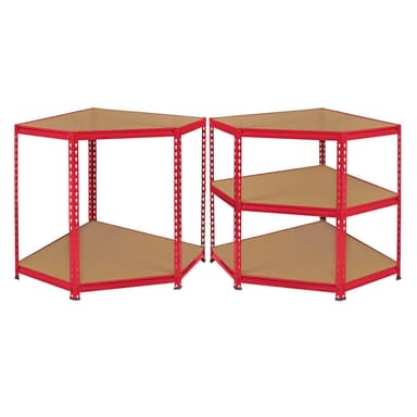 Monster Racking Z-Rax-nurkkavarasto-hylly, punainen, 90 cm leveä