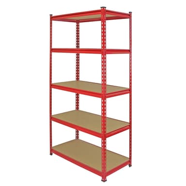 Monster Racking Z-Rax Extra Vahva Teräshylly, Punainen, 90cm L, 45cm S