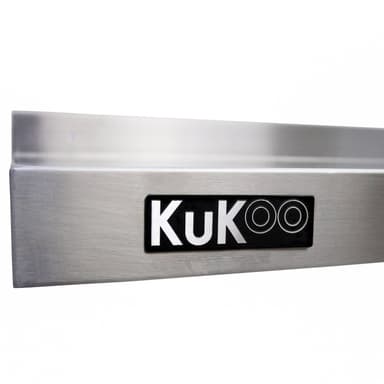 2 x KuKoo Ruostumattomasta Teräksestä Tehdyt Hyllyt 1940mm x 300mm