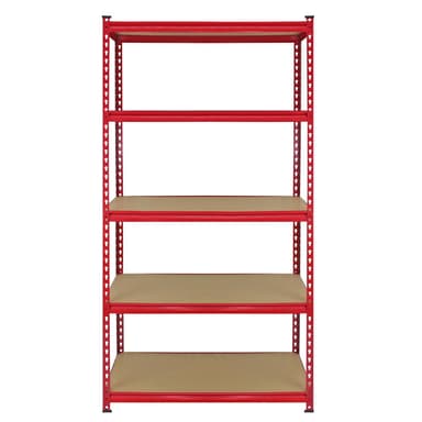 Monster Racking Z-Rax Extra Vahva Teräshylly, Punainen, 90cm L, 45cm S