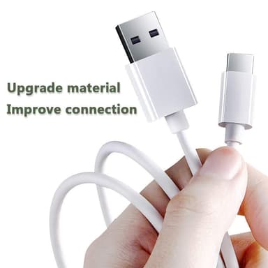 NÖRDIC 50 cm USB C 2.0 - USB A -kaapeli 480 Mbps valkoinen