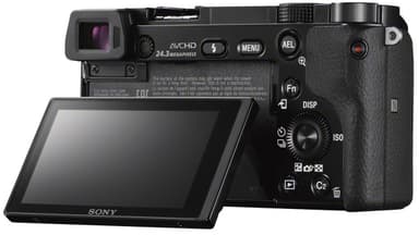 Sony A6000 järjestelmäkamera + 16-50mm PZ (musta)