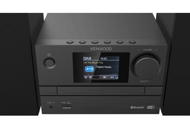Kenwood M-525DAB Miniantenni, jossa on Bluetooth ja DAB+ (musta).