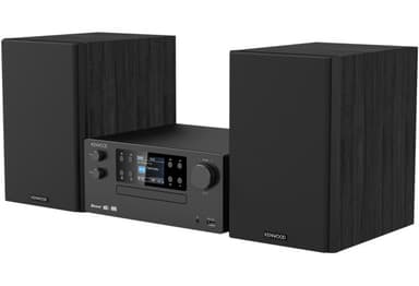 Kenwood M-925DAB-B mikrojärjestelmä, jossa on Bluetooth ja DAB+, musta