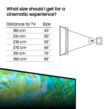 Samsung 85" CU8075 4K LED älytelevisio (2023)