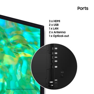 Samsung 85" CU8075 4K LED älytelevisio (2023)