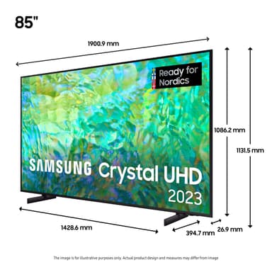 Samsung 85" CU8075 4K LED älytelevisio (2023)