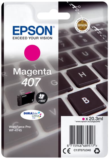 Epson DuraBrite Ultra 407 Magenta mustekasetti