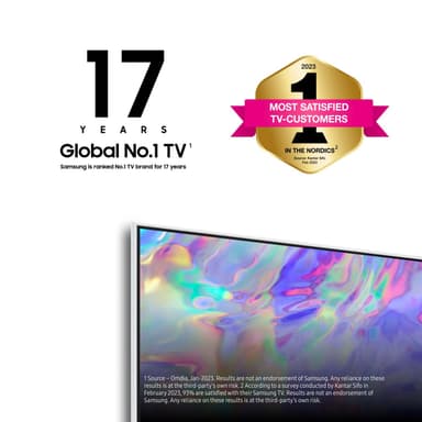 Samsung 43” CU8510 4K Crystal UHD älytelevisio (2023)