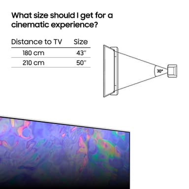 Samsung 43” CU8510 4K Crystal UHD älytelevisio (2023)