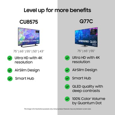 Samsung 43" CU8575 4K LED älytelevisio (2023)