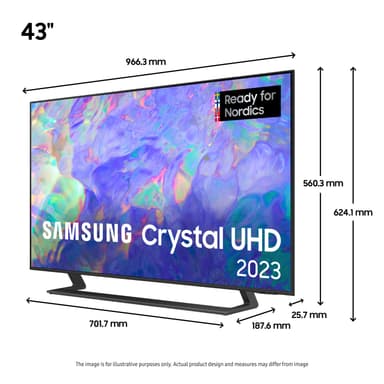 Samsung 43" CU8575 4K LED älytelevisio (2023)