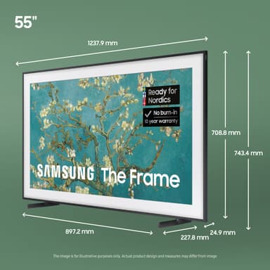 Samsung 55” LS03B The Frame 4K QLED älytelevisio (2023)