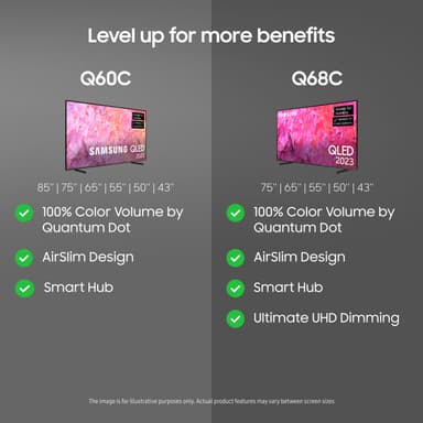 Samsung 85" Q60C 4K QLED älytelevisio (2023)