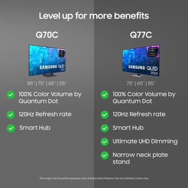 Samsung 65" Q70C 4K QLED älytelevisio (2023)
