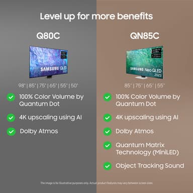 Samsung 50" Q80C 4K QLED älytelevisio (2023)