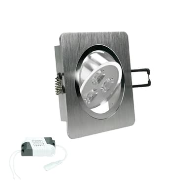 ECD Germany 6er Pack LED upotettava valonheitin 3W 230V 255 Lumen