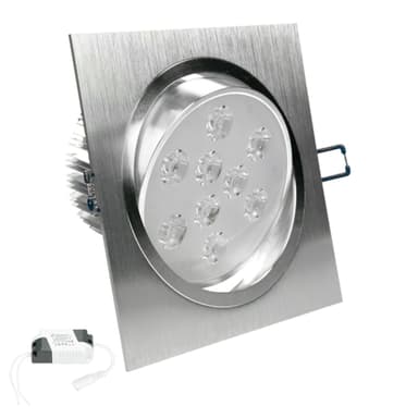 ECD Germany 6 kpl LED upotettava valaisin 9W 230V 668 Lumen Lämmin valkoinen