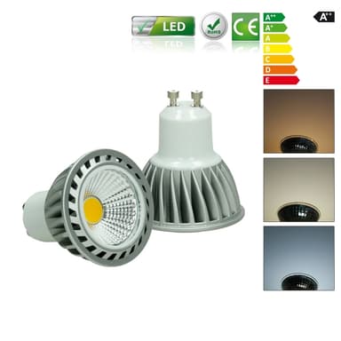 ECD Germany 4-pack 4W GU10 LED spot korvaa - 20W halogeeni - 220-240V - 60°