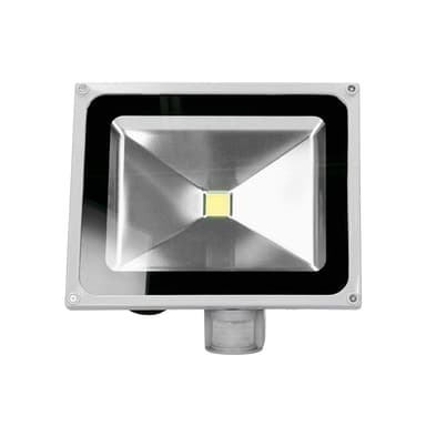 6 x LED-valonheitin + tunnistin 50W viileä valkoinen