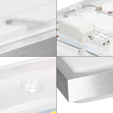 ECD Germany 4xLED-kattovalaisin 12W 30 x 30 cm kulma 683 lumenia 220-240V