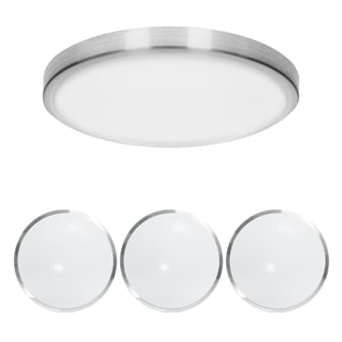 ECD Germany 4 x LED-kattovalaisin 12W Ø 30 cm pyöreä 725 lumenia 220-240V