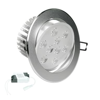 ECD Germany 20er Pack LED upotettava valonheitin 9W 230V 632 Lumen