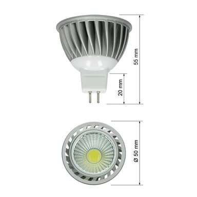 ECD Germany 30-pakkaus 4W MR16 LED paikka korvataan - 20W - 60 ° valonjako - 240